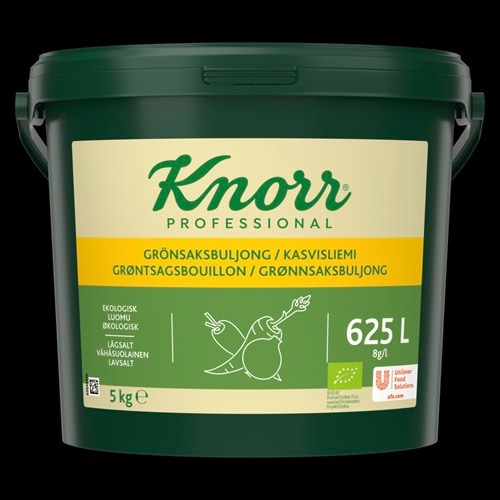 Knorr Økologisk Grønnsaksbuljong Lavsalt 625L